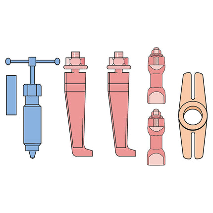 18625000 Hydrualic Thin Jaw Twin Leg Puller