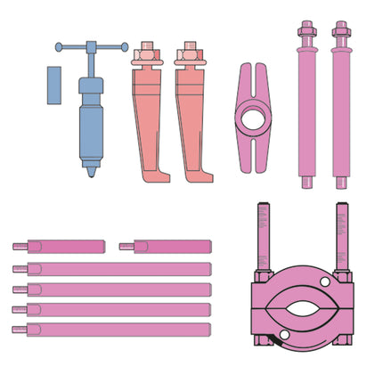 19310300 Hydraulic Puller & Separator Kit - Thin Jaw