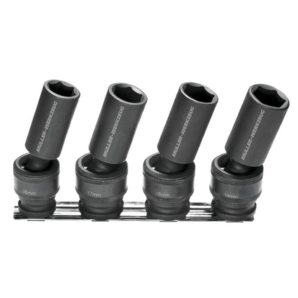 66059100 - 1/2" Impact Socket Set with Swivel Ball Joints
