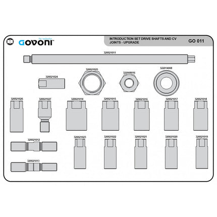 GO011 Drive Shafts and CV Joint Set