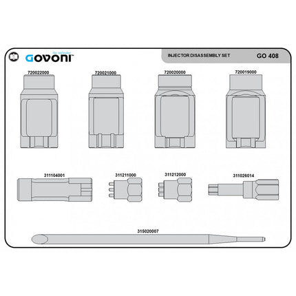 GO408 Injector Head Removal Socket Set