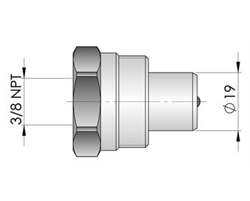 GO1061 - 17T Hydraulic Cylinder - Aluminium