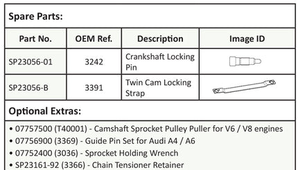 07757400 - Locking Tool - Petrol Engines VW V6