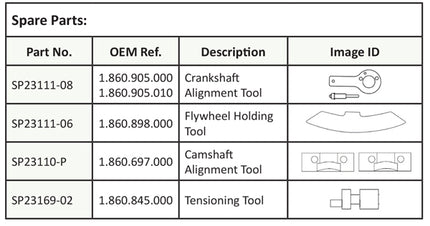 07761800 - Engine Timing Kit - Fiat 1.8 16V Petrol