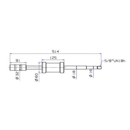 08532000 - Slide Hammer (2Kg) Double Ended Threads