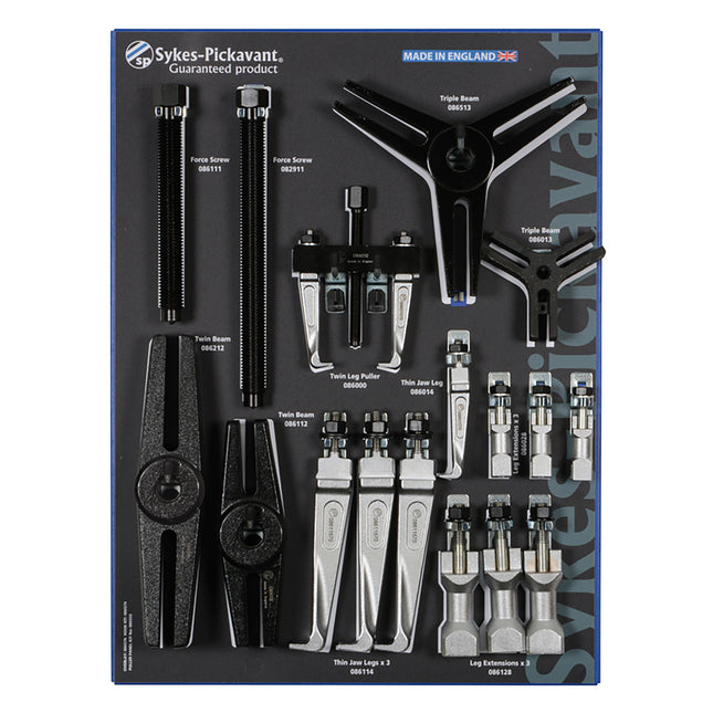 08655500 - Mechanical Thin Jaw 2/3 Leg Puller Kit 0-225mm