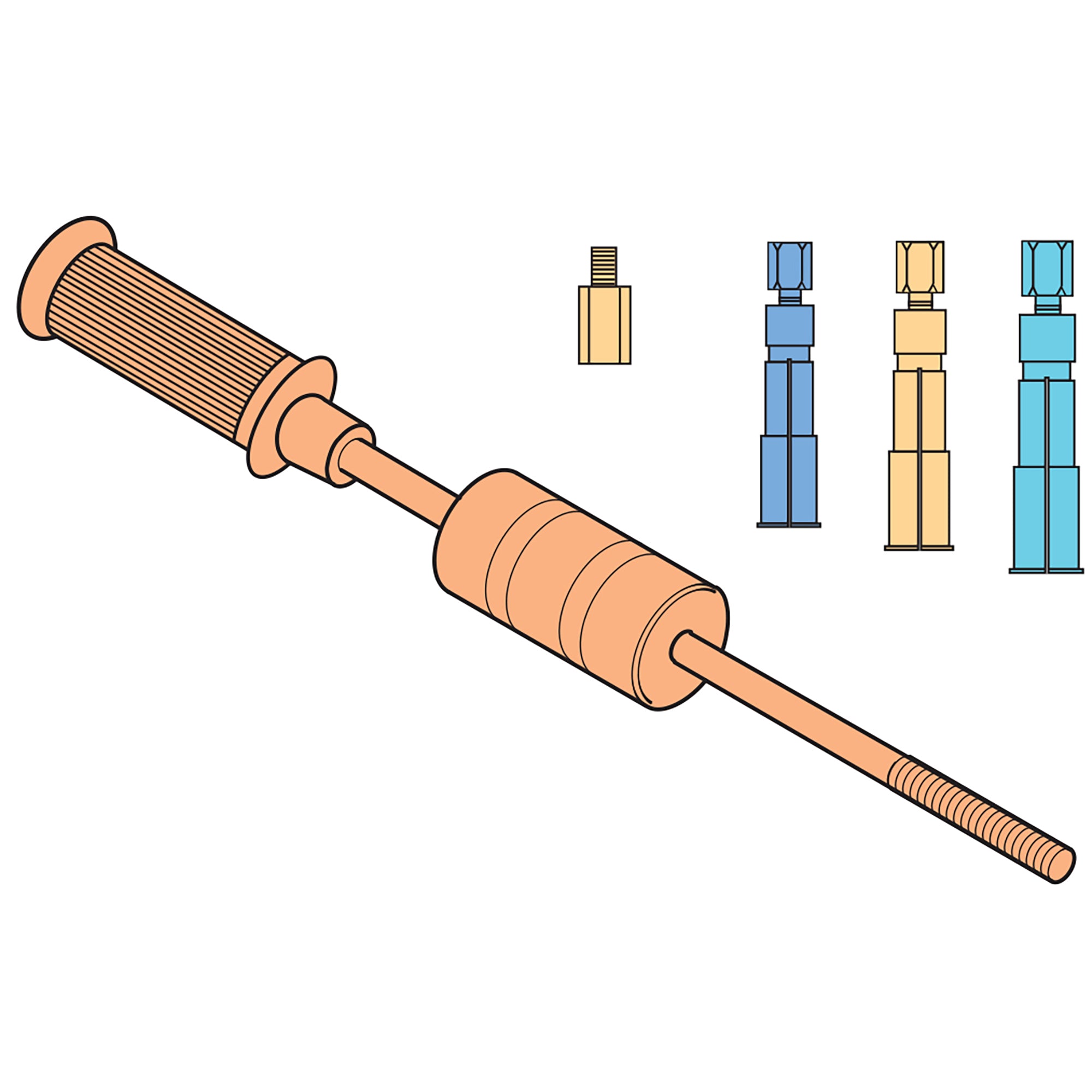 09580100 - Slide Hammer & Split Collet Extractor Kit – Sykes Pickavant