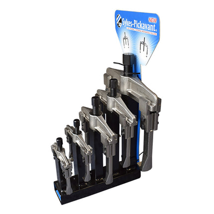 1300DISPLAY - Set of 5 x 2 Leg Mechanic Pullers with Display Unit