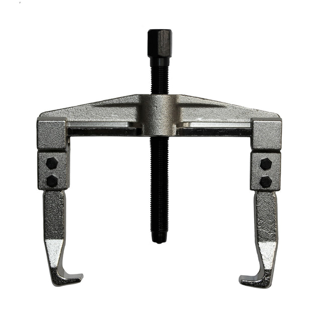 A two-legged mechanical puller with reversible jaws, set up for external pulling part number 13115000