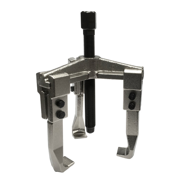 A mechanical 3-jaw bearing puller  set up for external pulling. part no 13210000
