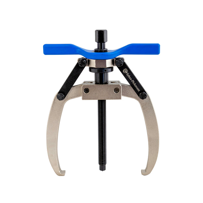 13750400 self centering 2 leg puller with blue handle to aid opening and closing of legs.