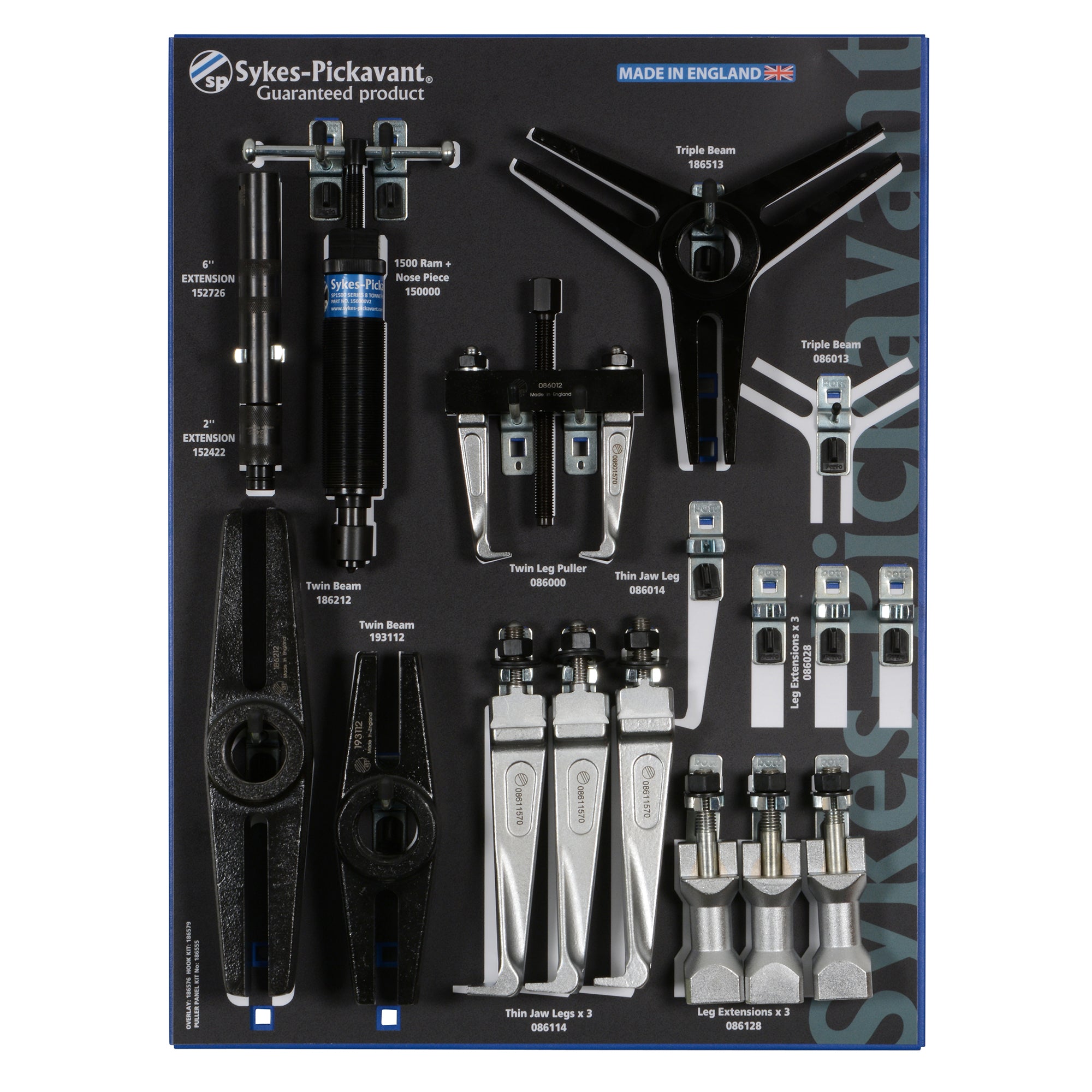 Leg Puller 18654500 - Hydraulic Thin Jaw 2/3 Leg Puller Kit - 10-225mm – Sykes ...