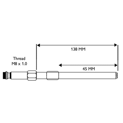 31421570V2 - Glowplug Adaptor - M8 x 1.0 VAG & Chrysler