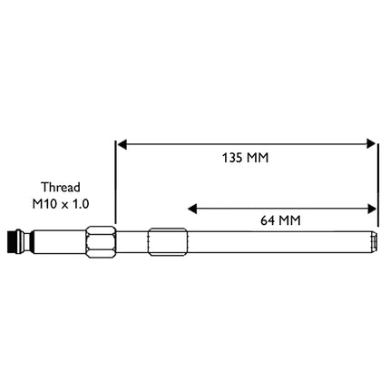 31421770 - Glowplug Adaptor - M10 x 1.0 Mercedes-Benz, Nissan, GM & Renault