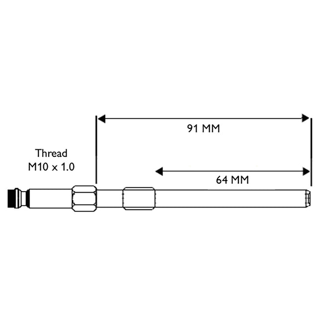 31424970 - Glowplug Adaptor - M10 x 1.0 JLR, Ford, Mercedes-Benz & Peugeot
