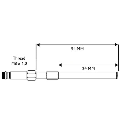 31428570 - Glowplug Adaptor - M8 x 1.0 - JLR, PSA, Fiat & Ford