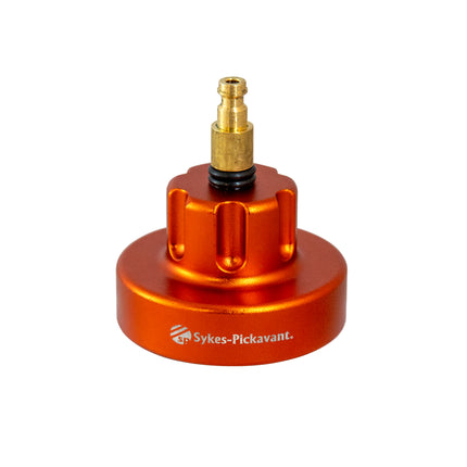 orange colored cooling cap with a gold fitting on a white background, featuring the Sykes-Pickavant logo.