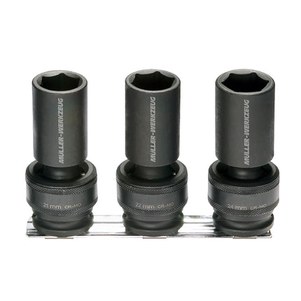 66058400 - 1/2" Impact Socket Set with Swivel Ball Joints