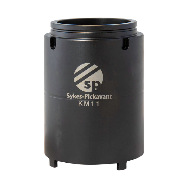 A black metal extension tube with the Sykes-Pickavant KM11 logo on it.