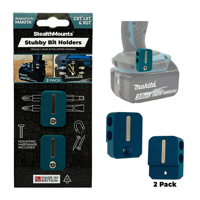 BH-MK-S-BLU-2 - Stubby Magnetic Bit Holder - Makita