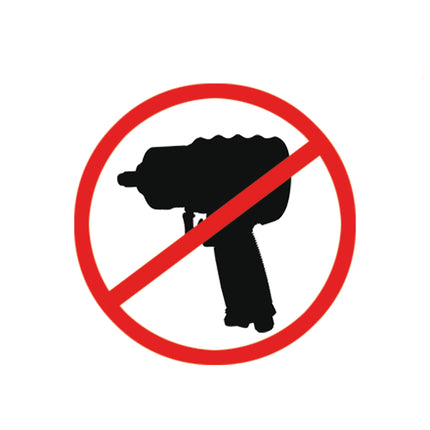 No Impact Gun Warning Sign 