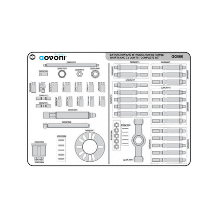 GO066 - Universal Hub Puller & Drive Shaft Kit