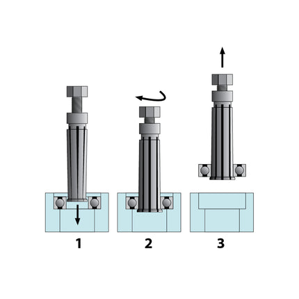 Split Collet Extractor Instructions Diagram